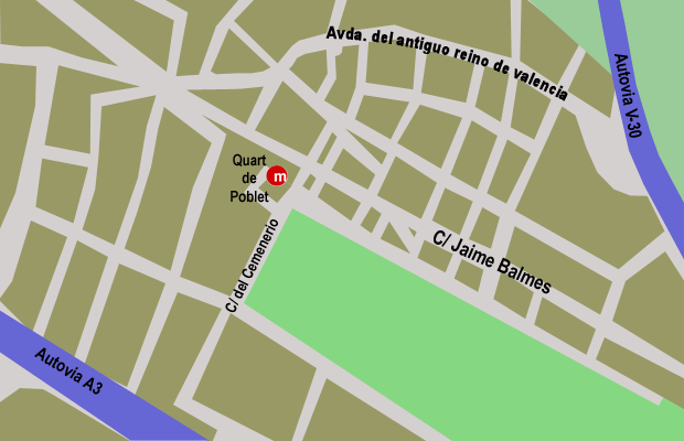 Plano de ubicación de Avasa Levante, S.L.